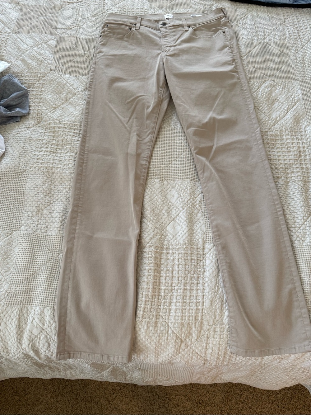 Edwin Men's Straight Chinos in Light Beige 32x32